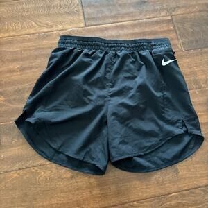 Nike Women's XS Running Shorts‎ 4.5" Lined Black Athletic High Rise Zipper